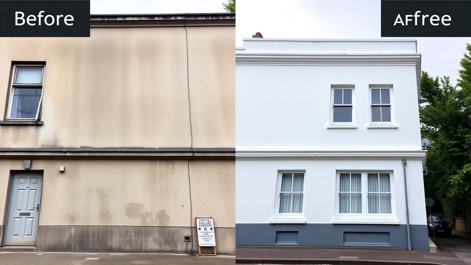 Antes e depois: Fachada comercial