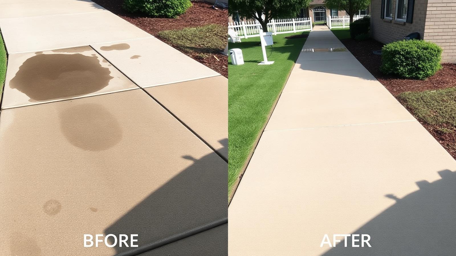 Antes e depois: Calçada residencial